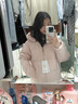 波司登（BOSIDENG）25年新款羽絨服90絨女短款連帽保暖防風(fēng)修身加厚外套B250245112XS 春桃粉|1857-玫瑰可露麗 M 165/88A 體重約125-140斤 曬單實(shí)拍圖