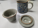 兮元記青花纏枝蓮哥窯茶杯陶瓷茶水分離杯辦公室泡茶杯帶蓋過(guò)濾馬克杯子 哥窯繁花青豐過(guò)濾茶杯【禮盒裝】 曬單實(shí)拍圖