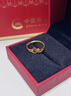 中國黃金（CHINA GOLD）五角星黃金戒指女款輕奢足金星月指環(huán)婦女節生日禮物送女朋友老婆 星月戒指 約2g 曬單實(shí)拍圖