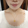 周大福滿(mǎn)天星光珠基礎鏈足金黃金項鏈(工費360)40cm 約3.05g EOF1627 曬單實(shí)拍圖