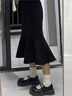 妙奕嘉半身裙女冬季裙子魚(yú)尾裙2025新款包臀裙長(cháng)裙小個(gè)子緊身黑裙打底裙 魚(yú)尾半身裙【黑色】 M 【建議99-108斤】 曬單實(shí)拍圖