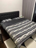 水晶家紡高端輕奢牛奶絨四件套加厚珊瑚絨被套皮草兔毛絨床上用品 巴克洛 玄灰-保暖防靜電 1.8 床單款 （被套200*230cm） 曬單實(shí)拍圖
