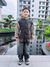 G.duck小黃鴨男童夾棉外套秋冬款2026新款兒童加厚冬裝中大童男孩棉衣 黑色 120 建議110-120cm6-7歲 曬單實(shí)拍圖