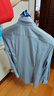 威可多（VICUTU）男士長(cháng)袖襯衫商務(wù)正裝百搭純色襯衣 藍色 175/96B/41 曬單實(shí)拍圖