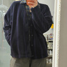 優(yōu)衣庫合作款/男裝女裝搖粒絨寬松印花開(kāi)衫/長(cháng)袖25秋冬新款484125 09 黑色 XL 曬單實(shí)拍圖