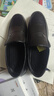 稻草人秋冬商務(wù)休閑鞋男士頭層牛皮鞋男正裝鞋懶人套腳豆豆鞋  黑色 45 曬單實(shí)拍圖
