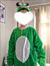 NAOISKEY?腦斯基青蛙人偶服套裝兒童動(dòng)物演出服小跳蛙小青蛙表演舞蹈道具成人衣服 新款青蛙長(cháng)款 100 身高90-100厘米 曬單實(shí)拍圖