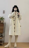 塔馳密司（touchmiss）歐洲站洋氣提花外套女2025冬季新款時(shí)尚棉服中長(cháng)款外套大碼棉衣 米白色 L 【130-150斤】 曬單實(shí)拍圖