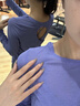 陶芙（taofu）瑜伽服寬松運動(dòng)套裝女秋冬跑步普拉提跳操長(cháng)袖健身服美背速干上衣 紫色長(cháng)袖兩件套（灰褲） S 曬單實(shí)拍圖