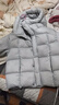 美力城【檀健次同款】羽絨服短款連帽冬季上衣鵝絨服外套女156 流光銀 S 曬單實(shí)拍圖