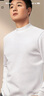 布先生小高領(lǐng)加厚保暖長(cháng)袖打底T恤男秋冬打底衫 象牙白 M/170  曬單實(shí)拍圖