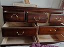 子木雅居全老香樟木箱柜實(shí)木五斗柜組合連體箱柜儲物中式復古家具抽屜柜子 獨板90*50*118cm 曬單實(shí)拍圖