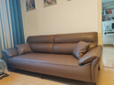 豫星素輕奢直排真皮沙發(fā)家用意式極簡(jiǎn)出租房辦公室客廳高端現代皮藝沙發(fā) 醇香咖 耐磨易保養 尊貴大氣 四人位2.2米【彈簧乳膠款】+抱枕 曬單實(shí)拍圖