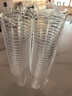 美麗雅 一次性杯子航空杯300ml*50只食品級 大號加厚加硬飲料杯透明 曬單實(shí)拍圖
