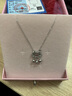 伊黛兒999銀平安鎖項鏈女粉水晶吊墜輕奢銀飾跨年生日禮物送女友老婆 999銀平安鎖項鏈【永生花禮盒】L2524 曬單實(shí)拍圖