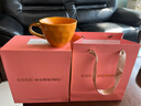 蘇氏陶瓷荷蘭UNC聯(lián)合出品Good Morning早餐咖啡杯牛奶花茶拿鐵杯-焦糖色 曬單實(shí)拍圖