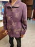 俞兆林（YUZHAOLIN）中老年女裝春秋短款呢子外套2025新款奶奶裝毛呢老年人衣服媽媽裝 FC251 紫色【單件外套】 2XL 【建議100-115斤】 曬單實(shí)拍圖