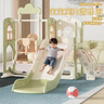 頑樂(lè )熊寶寶滑滑梯兒童室內家用小型嬰兒秋千組合小孩大型玩具幼兒游樂(lè )場(chǎng) 神童綠色三合一+望遠鏡音樂(lè )機籃球框【加大加寬】 升級加寬37cm滑道 曬單實(shí)拍圖