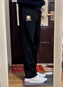 大嘴猴（paul frank）褲子男士秋季寬松休閑褲男百搭闊腿男褲衛褲男 黑色 3XL 曬單實(shí)拍圖