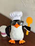 嬰果小島品鑒中高雅人士企鵝玩偶抽象表情包可愛(ài)搞怪毛絨公仔生日禮物女生 品鑒中廚師帽企鵝【帶眼鏡+廚師帽子+勺子】 23cm 曬單實(shí)拍圖
