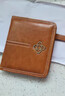 滕閣廂 卡包證件包女士零錢(qián)包迷你小錢(qián)包油蠟皮復古短款多卡位按扣卡套 棕色 曬單實(shí)拍圖