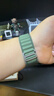 表帶哥適用蘋(píng)果手表表帶s10表帶高定款夏季透氣S11/9/8/7iwatch45/46/49MM/ultra2/3高山尼龍綠色L碼鈦扣 曬單實(shí)拍圖