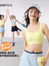 三福經(jīng)典跳跳杯二代無(wú)鋼圈寬肩背心 休閑裹胸修身上衣女504806 咖色 L 曬單實(shí)拍圖
