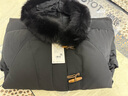 初語(yǔ)長(cháng)款羽絨服女冬季新款狐貍毛領(lǐng)保暖大衣90白鴨絨外套 黑色   L    曬單實(shí)拍圖