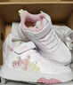 特步童鞋兒童板鞋女童小童革面皇冠裝飾防滑耐磨緩震高幫魔術(shù)貼板鞋 特步白/復古粉 33 曬單實(shí)拍圖