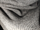 鄂爾多斯1980秋冬純羊絨圓領(lǐng)基礎休閑羊絨衫 雅灰-25 L 175/96A 曬單實(shí)拍圖