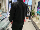恒源祥男士冬季新款加絨加厚外套50歲中老年爸爸裝商務(wù)休閑夾克保暖上衣 萊卡夾克-黑色 2XL 180 建議120-135斤 曬單實(shí)拍圖