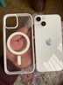 蘋(píng)果手機殼磁吸充電適用iPhone16promax15透明14大孔13防摔12簡(jiǎn)約11無(wú)線(xiàn)充電新款亞克力硅膠保護套 白色【磁吸硬殼-軟邊框】 iPhone 13 曬單實(shí)拍圖
