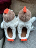 細細條（XIXITIAO）趣味搞怪立體小雞棉拖鞋ins學(xué)生家居可愛(ài)保暖冬季毛毛鞋女 白色【可愛(ài)立體小雞】 40-41 【標準碼】 曬單實(shí)拍圖