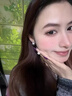 DAISY DREAM925銀針貓眼石耳釘女小眾高級感耳環(huán)輕奢法式小香風(fēng)百搭款耳飾品 【925銀針】貓眼石耳釘 曬單實(shí)拍圖