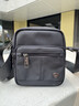 七匹狼單肩包男士商務(wù)通勤大容量斜挎包防潑水帆布包戶(hù)外休閑輕便小背包 黑色【商務(wù)有型 輕便防潑水】 曬單實(shí)拍圖