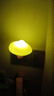月麟卡通蘑菇小夜燈睡眠夜用床頭家用臥室光控嬰兒節能LED燈 淺黃色小夜燈1個(gè)裝 曬單實(shí)拍圖