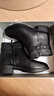 奧康（Aokang）牛皮簡(jiǎn)約加絨短靴百搭媽媽棉鞋保暖舒適 黑色 37  曬單實(shí)拍圖
