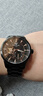 天王（TIAN WANG）手表男輪時(shí)代系列鏤空自動(dòng)機械表鋼帶防水腕表情人節禮物5962 黑面 黑色男表GS5962B/D-B-1 曬單實(shí)拍圖