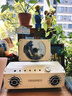 柏林之聲復古木質(zhì)家用百搭減震立體聲藍牙音響一體式專(zhuān)輯cd播放機 米白色 曬單實(shí)拍圖