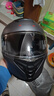 君豪龍新國標3c摩托車(chē)揭面盔帶藍牙耳機頭盔男女四季通用電動(dòng)車(chē)保暖防寒 鈦銀競速-高清長(cháng)鏡 【四季款】成人XXL（60-63cm） 曬單實(shí)拍圖