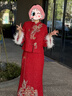 泰勒馬丁新娘秀禾服中式婚紗禮服敬酒服旗袍冬季秀和服結婚服 D014僅女裝 M 曬單實(shí)拍圖