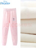 女童保暖褲內穿迪士尼艾莎兒童保暖褲女加絨秋褲女孩寶寶絨褲無(wú)骨 JXAF5095D粉色 150  曬單實(shí)拍圖