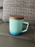 叁旬（sanxun） 知行陶瓷泡茶馬克杯帶蓋過(guò)濾水杯女男辦公室茶水分離杯子定制 知行馬克杯【湖蘭釉】 曬單實(shí)拍圖