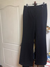 朗姿復古通勤高彈喇叭褲西褲冬季新款職業(yè)氣質(zhì)高腰女士西裝褲長(cháng)褲 黑色2加絨 L 曬單實(shí)拍圖