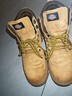 Dickies馬丁靴男靴2025冬季鞋子男工裝靴子加絨大黃靴情侶百搭厚底增高鞋 土黃 41 【偏大一碼，適合運動(dòng)鞋42】 曬單實(shí)拍圖
