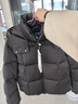 波司登（BOSIDENG）商場(chǎng)同款羽絨服女短款90鵝絨商務(wù)脫卸帽保暖外套B250244192 黑色8056 S 160/84A 體重約110-125斤 曬單實(shí)拍圖