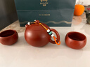 蘇蔻宜興原礦大紅袍茶具套裝功夫茶純手工高端紫砂壺禮盒裝送禮新年 西施一壺兩杯（大紅袍） 1件 曬單實(shí)拍圖