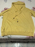 皮爾卡丹（pierre cardin）連帽衛衣女士薄款2024新款冰絲針織打底衫長(cháng)袖T恤春季帶帽上衣 黃色 XL (120-130斤穿) 曬單實(shí)拍圖