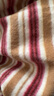 LOVER RUCCI2025秋冬新款條紋長(cháng)袖t恤女修身內搭洋氣半高領(lǐng)純棉薄絨打底衫 紅色條紋 XL 建議115-125斤 曬單實(shí)拍圖
