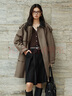 艾萊依【宋佳同款】鵝絨服女2025冬新款雙層領(lǐng)風(fēng)衣復古工裝中長(cháng)款羽絨服 胡桃褐 M 【建議110-130斤】160 曬單實(shí)拍圖